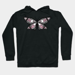 Fly With Pride: Demigirl Flag Butterfly Hoodie